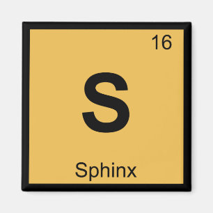 Imã S - Símbolo grego de Mesa periódica de química 