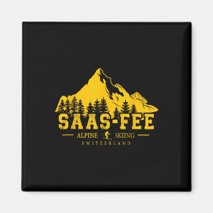 Imã Saas-fee Suíça Estação de Esqui Esqui Alpino Suíço