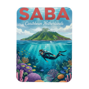 Ímã Saba Caribe Neerlandês