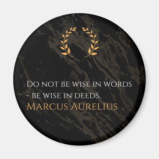 Imã Sabedoria de Marcus Aurelius: Ações falam alto (Frente)