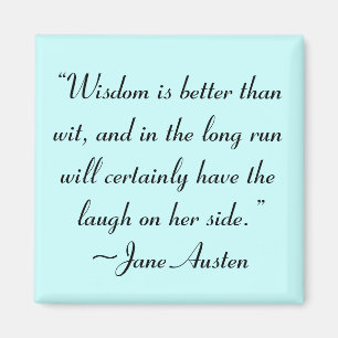 Imã Sabedoria é melhor do que a citação de Jane Austen
