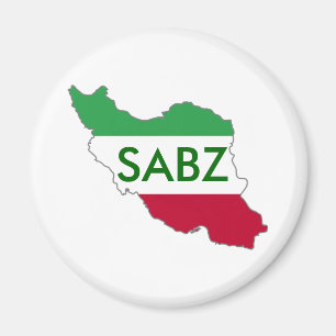 Imã "SABZ" Bandeira do Irã Mapa