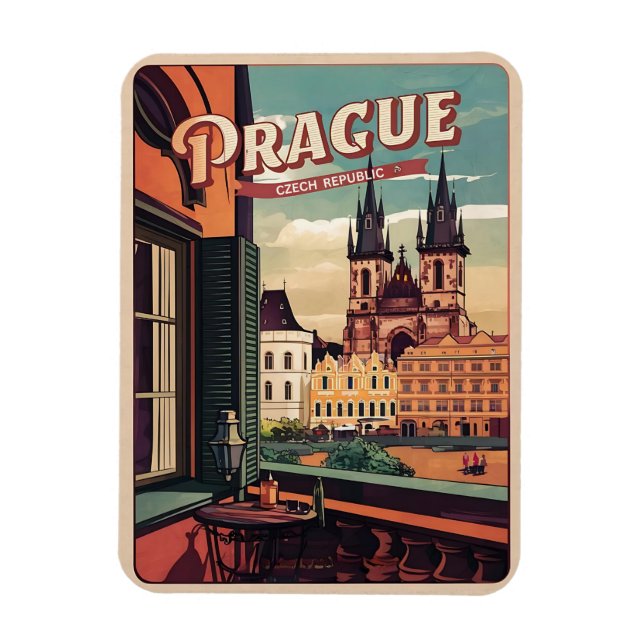 Ímã sacada de presentes da república checa da praga vi (Vertical)