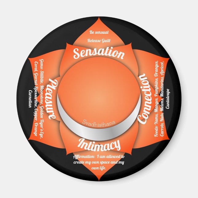 Imã Sacral Chakra (Frente)