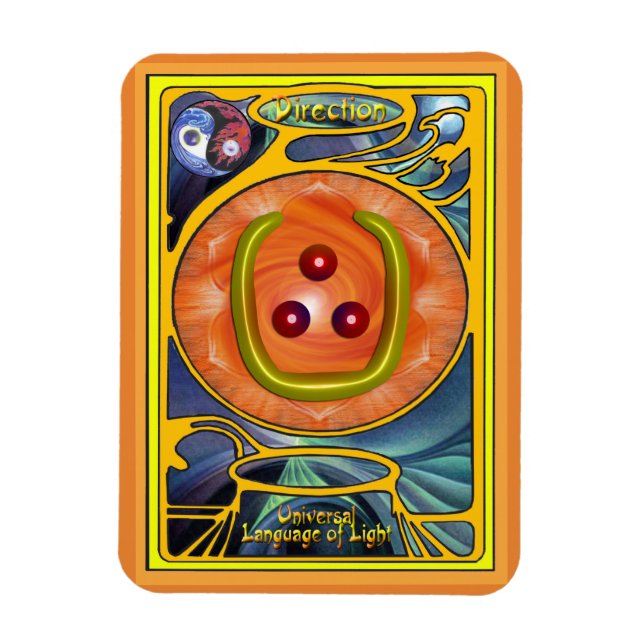 Ímã Sacral Chakra - Direção (Vertical)