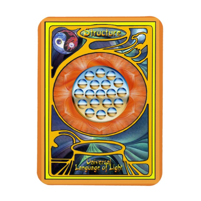 Ímã Sacral Chakra - Estrutura (Vertical)