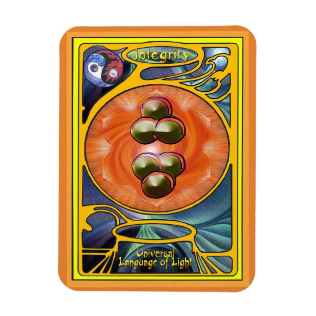 Ímã Sacral Chakra Mandala - interioridade (Vertical)