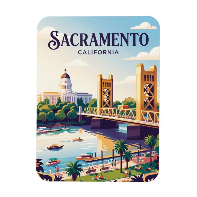 Ímã Sacramento Califórnia (Vertical)