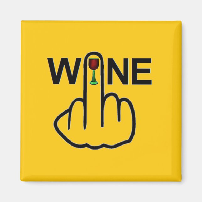 Imã Sacudir De Vinho De Magnet (Frente)
