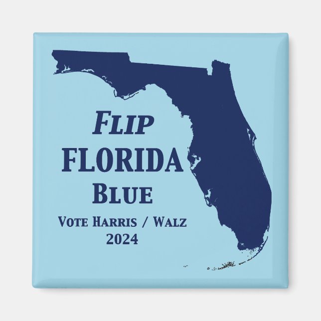 Imã Sacudir Florida Blue em 2024 (Frente)