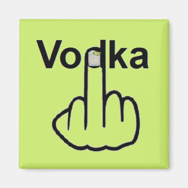Imã Sacudir Magnet Vodka (Frente)