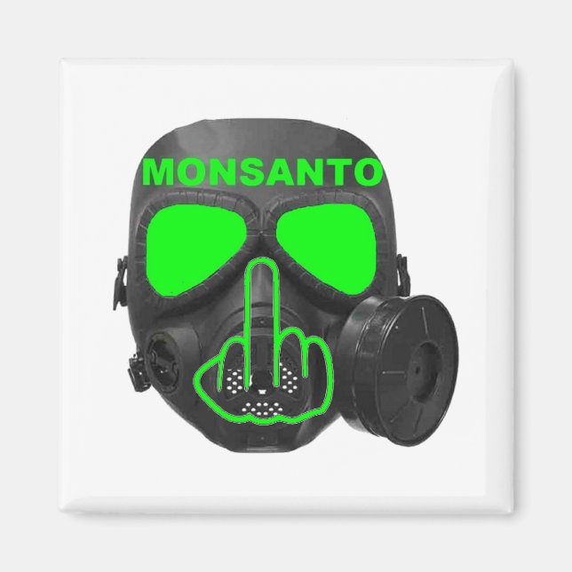 Imã Sacudir Máscara de Gás Monsanto (Frente)