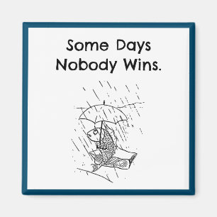Imã Sad Cartoon Fish Ruim Day Simpatia