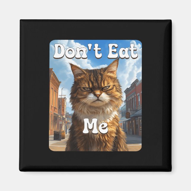 Imã Sad Cat Resistance Não Coma-Me Advocacia (Frente)