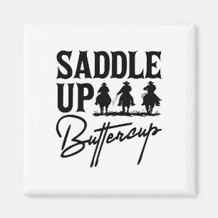 Imã Saddle ButterCup Cowboy Cowgirl Southern Wester