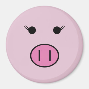Imã Sadie the Pink Pig ~ Cute Girly Kawaii