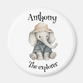 Imã Safari Adventure Babies | Cute Watercolour Animals