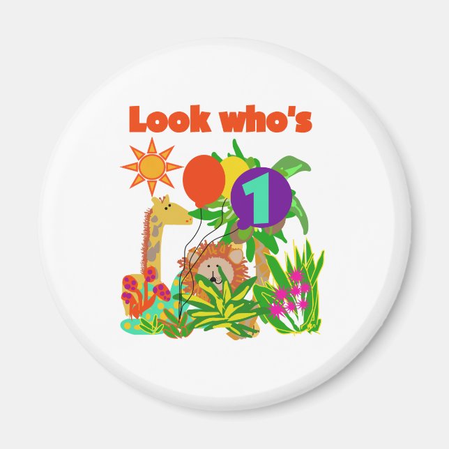 Imã Safari Primeiro Aniversário (Frente)