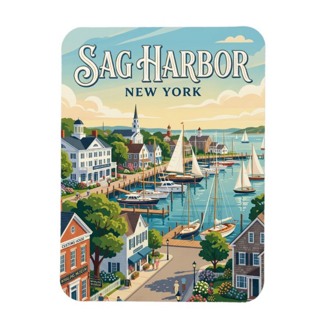Ímã Sag Harbor, Nova York (Vertical)