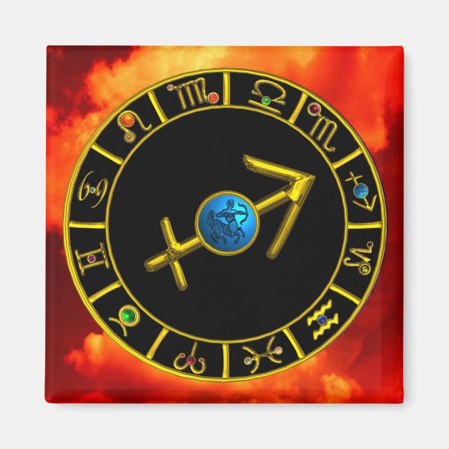 IMÃ SAGITÁRIO COM SINAIS ZODIÁTICOS (Frente)