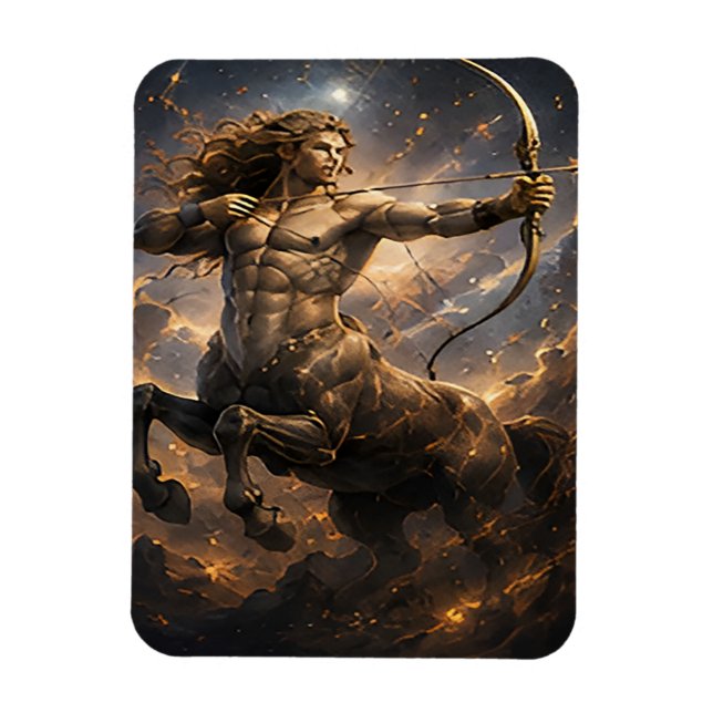 Ímã Sagitário Zodíaco Arqueiro Celestial Astrologia Sí (Vertical)