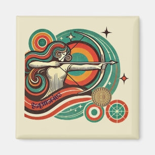 Imã Sagittarius Imagem Retroativa Zodiaca