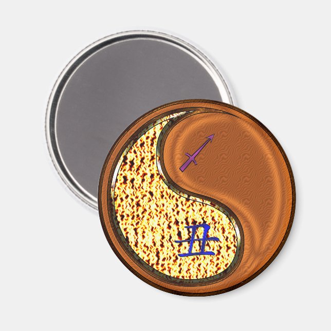 Imã Sagittarius & Wood Ox (Front/Back)