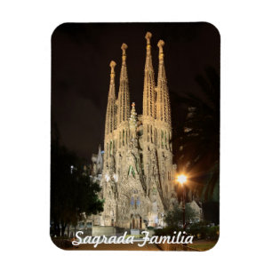 Ímã Sagrada Familia na noite