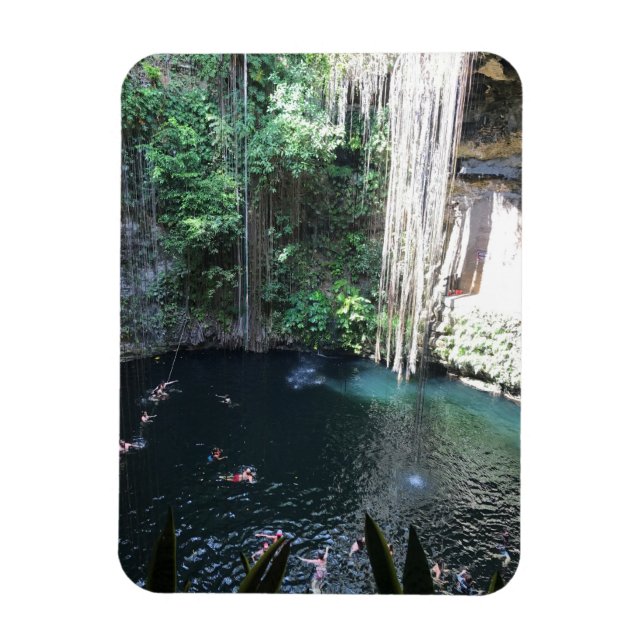 Ímã Sagrado Blue Cenote, Ik Kil, México #2 Fotografia  (Vertical)