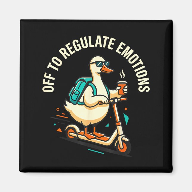 Imã Sai para regular emoções pateta de scooter engraça (Frente)