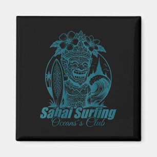 Imã Sai Surfing Tailândia Clube Ocean´s Retro Japonês