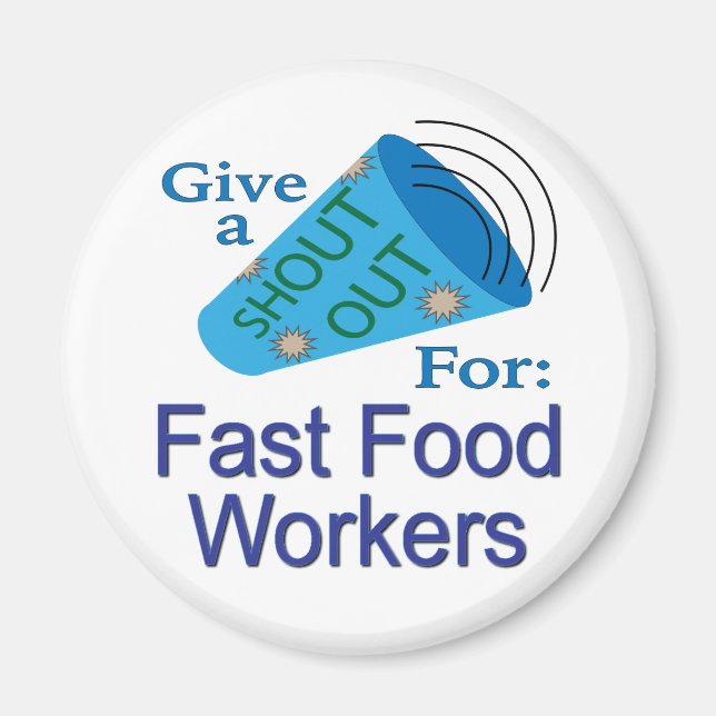 Imã Saia para os trabalhadores de Comida rápida (Frente)