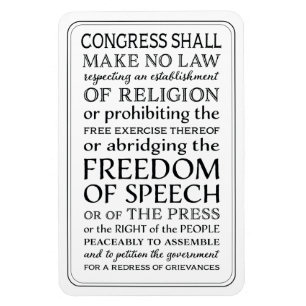 Ímã Saiba seus direitos da Primeira Emenda