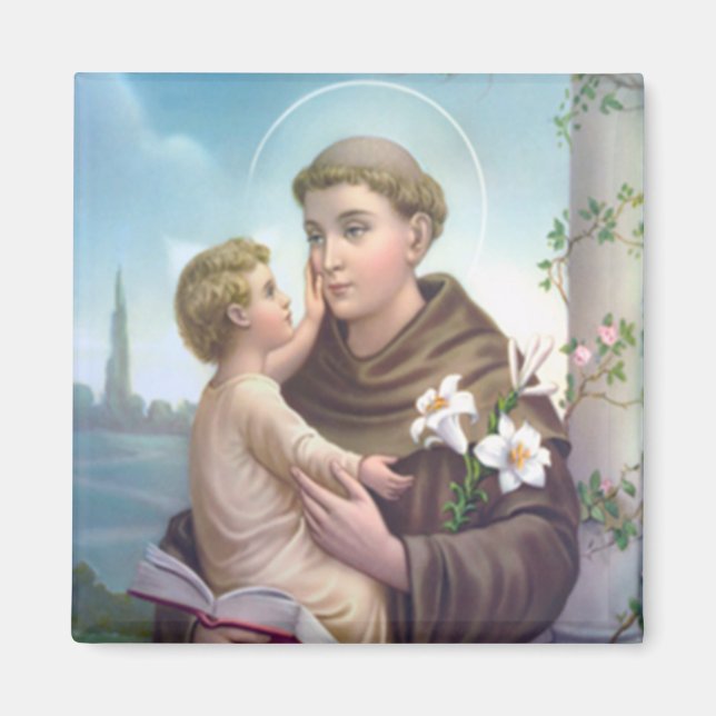 Imã Saint Anthony Padua Magnet (Frente)