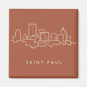 Imã Saint Paul, skyline de Minnesota