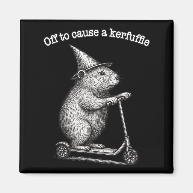 Imã Sair Para Causar Um Confusão Scooter Groundhog  (Frente)