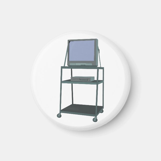 Imã Sala de aulas de TV e VCR 80 e 90 anos Engraçado E (Frente)