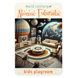 Ímã Sala de Brinquedos Infantil Espacial Futurista Atô