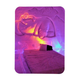 Ímã Sala de Urso Polar no Hotel de Glace, Quebec, Cana