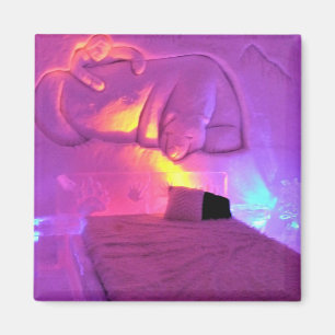 Imã Sala de Urso Polar no Hotel de Glace, Quebec, Cana