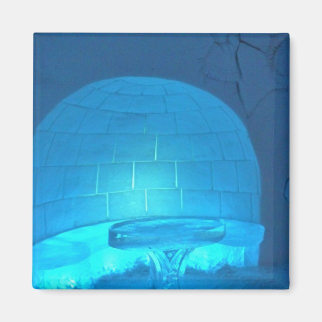 Imã Sala Igloo no Hotel de Glace, Quebec, Canadá (Frente)