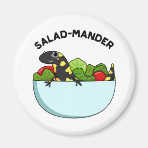 Imã Salada Engraçada Salamander Animal Pun