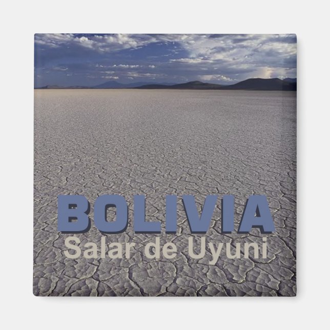 Imã Salar de Uyuni Bolivia Viagem Souvenir Magnet (Frente)