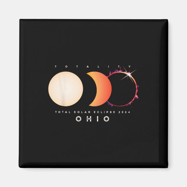 Imã Salar Eclipse 2024 Ohio - Total Eclipse America Gr (Frente)