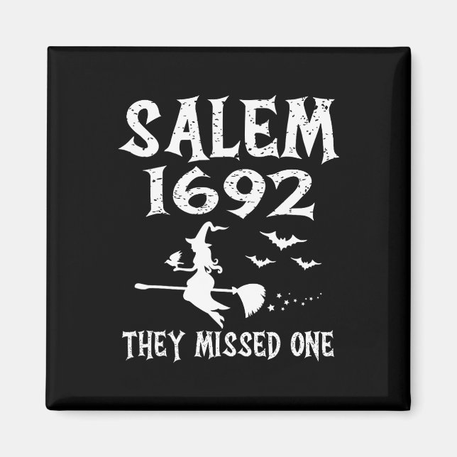 Imã Salem 1692 Perderam Um Design de Halloween (Frente)