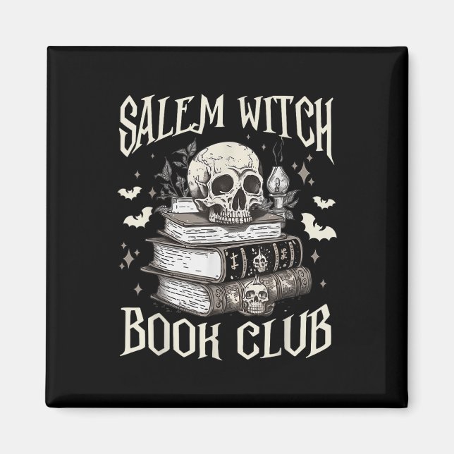 Imã Salem Witch Book Club Halloween (Frente)