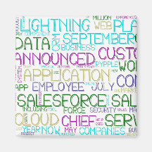 Salesforce Word Cloud Magnet