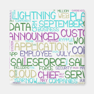 Imã Salesforce Word Cloud Magnet