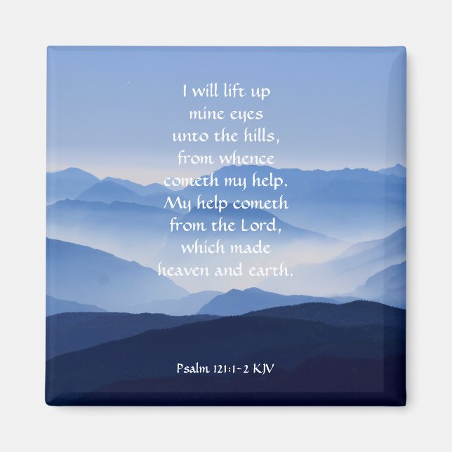 Imã Salm 121:1-2 Minha ajuda vem do LORD (Frente)