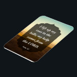 Ímã Salm 121 - minha ajuda vem do LORD<br><div class="desc">Salmo 121 - minha ajuda vem do design LORD Magnet BeauLinda com Salm 123 - Eu levanto meus olhos para as colinas; minha ajuda vem do LORD. Tem uma imagem muito inspiradora no fundo com o salmo escrito. É PERSONALIZÁVEL, e você pode mudar todas as palavras. Excelente como presente para...</div>